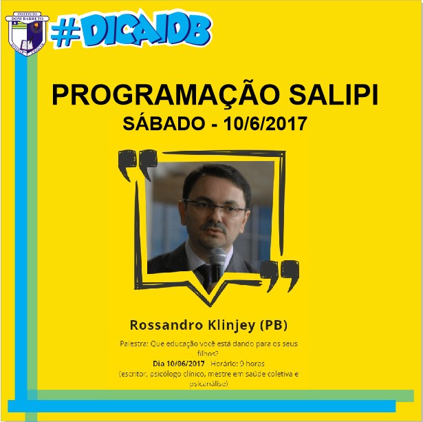 Dica Cultural: Programação SALIPI

