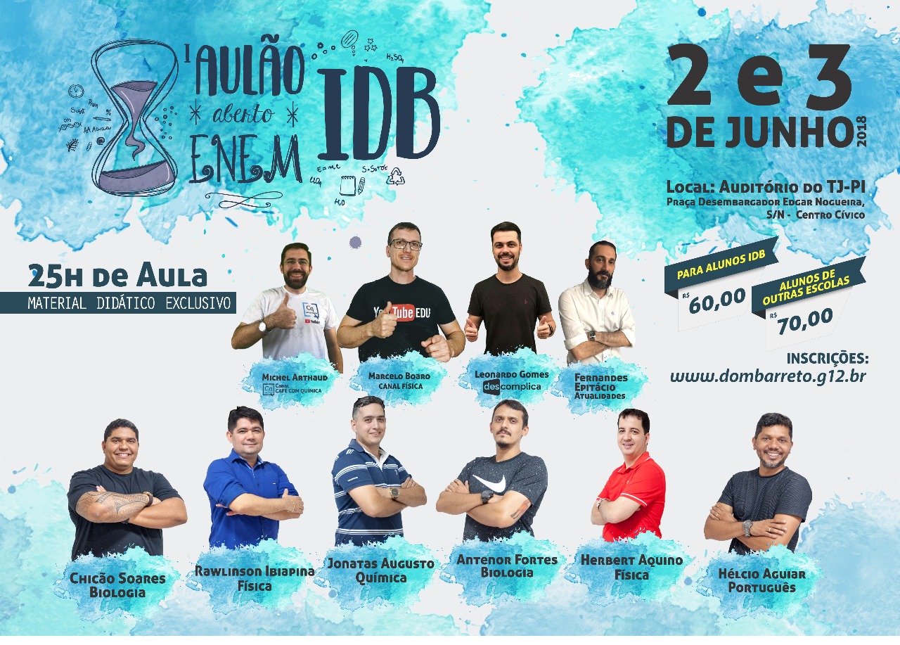 IDB REALIZA I AULÃO COM FOCO NO ENEM 2018
