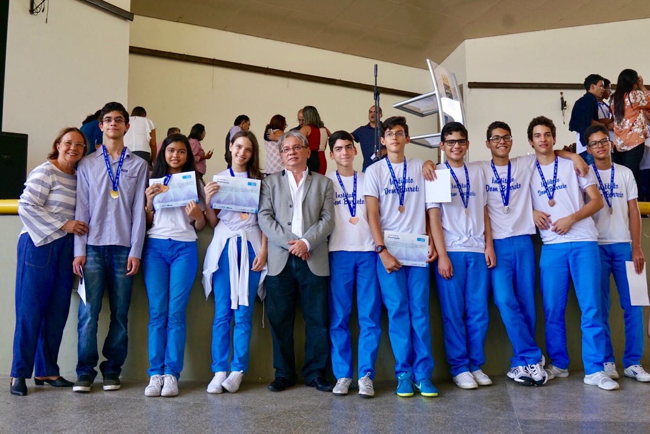 Dombarretanos participam da solenidade de premiação da OBMEP 2017