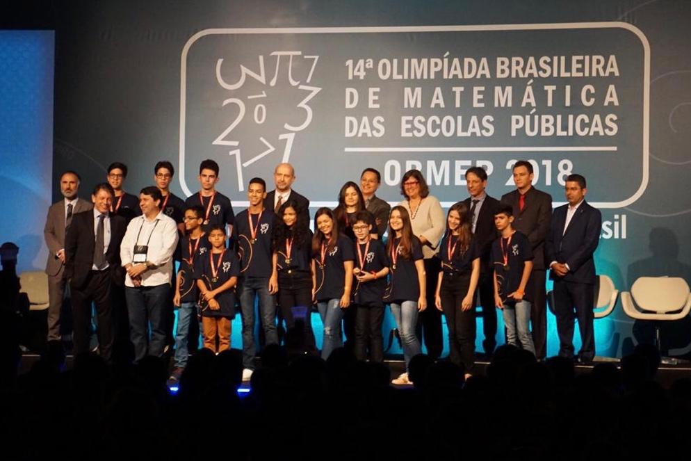 Dombarretanos são premiados com Ouro em solenidade nacional pela OBMEP 2018
