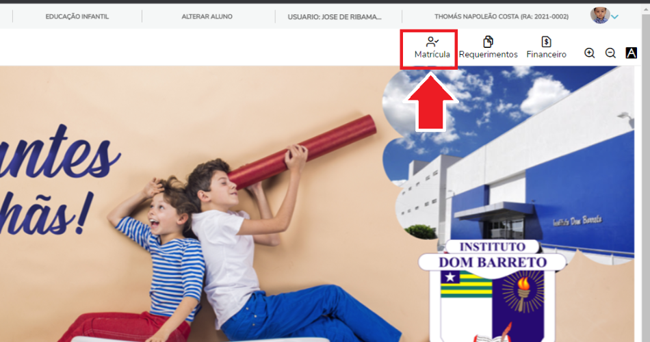 matriculas 2023 novatos infantil