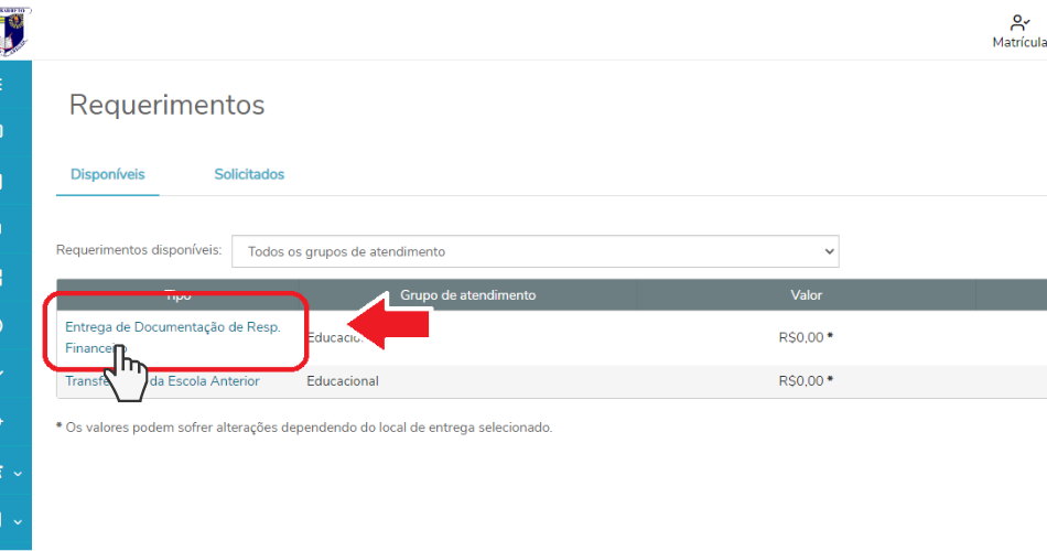 matriculas 2023 novatos infantil