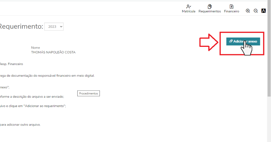 matriculas 2023 novatos infantil