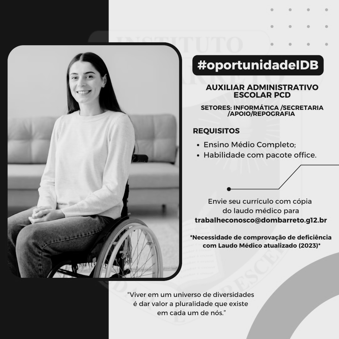 Auxiliar Administrativo Escolar (PCD)
