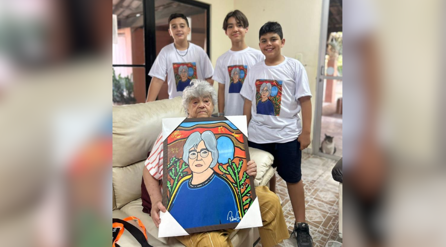 Pedro Gui, artista plástico e aluno do IDB, faz uma homenagem, com a obra “Vanguarda Ancestral”, à arqueóloga e pesquisadora Niède Guidon