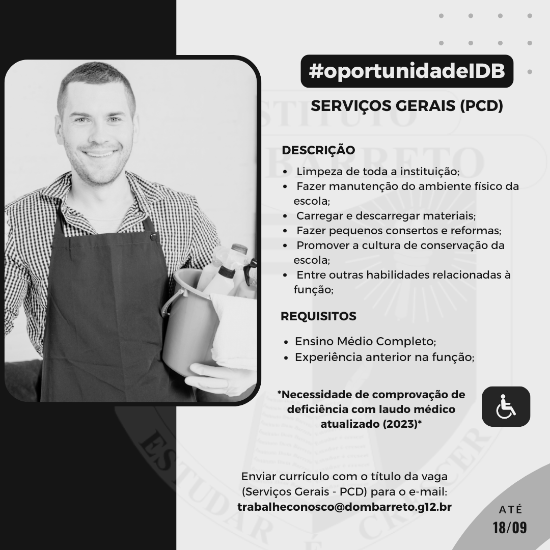 Serviços Gerais (PCD)