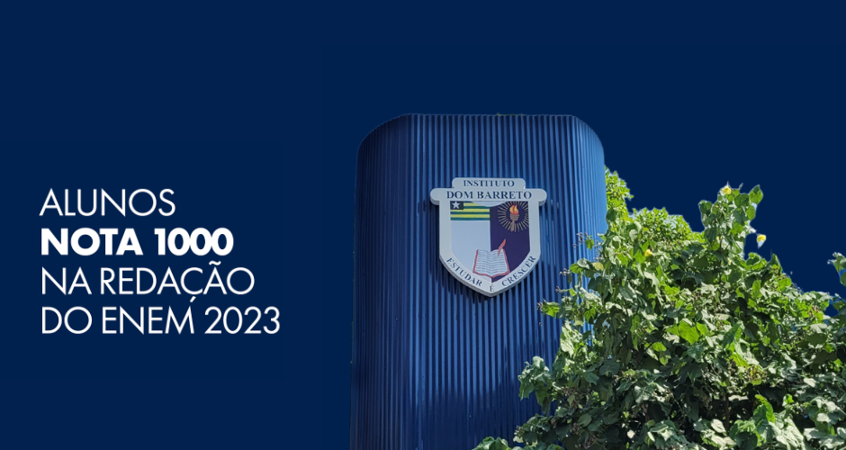 O Instituto Dom Barreto celebra a pontuação máxima na Redação do Enem 2023 dos nossos alunos Amiel Alencar e Alessandra Nóbrega Ribeiro