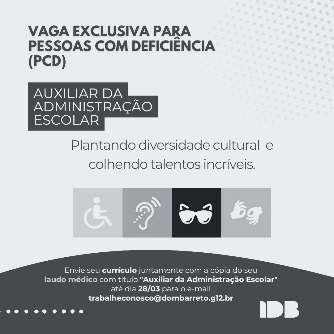Auxiliar da Administração Escolar (PCD)