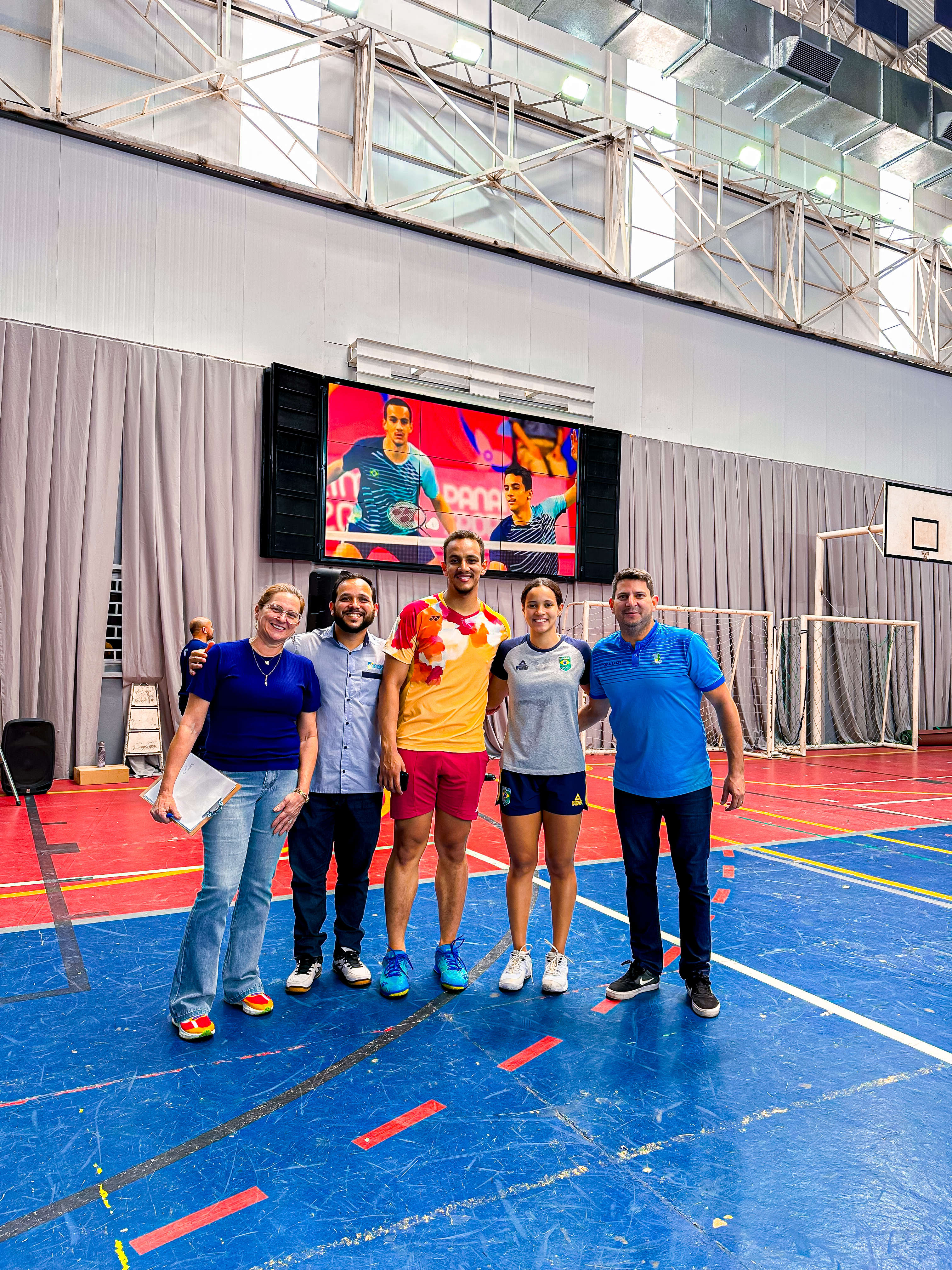 Instituto Dom Barreto recebe a visita de atletas da Seleção Brasileira de Badminton