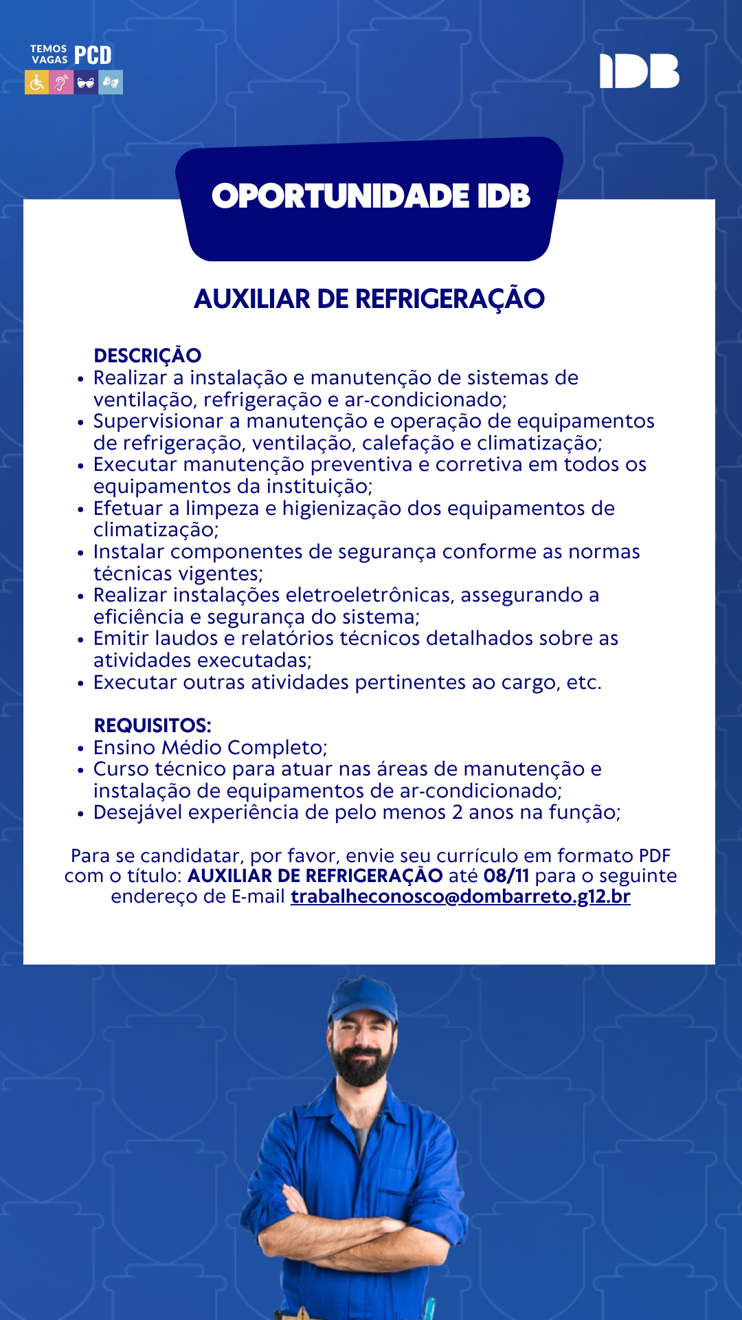 AUXILIAR DE REFRIGERAÇÃO 