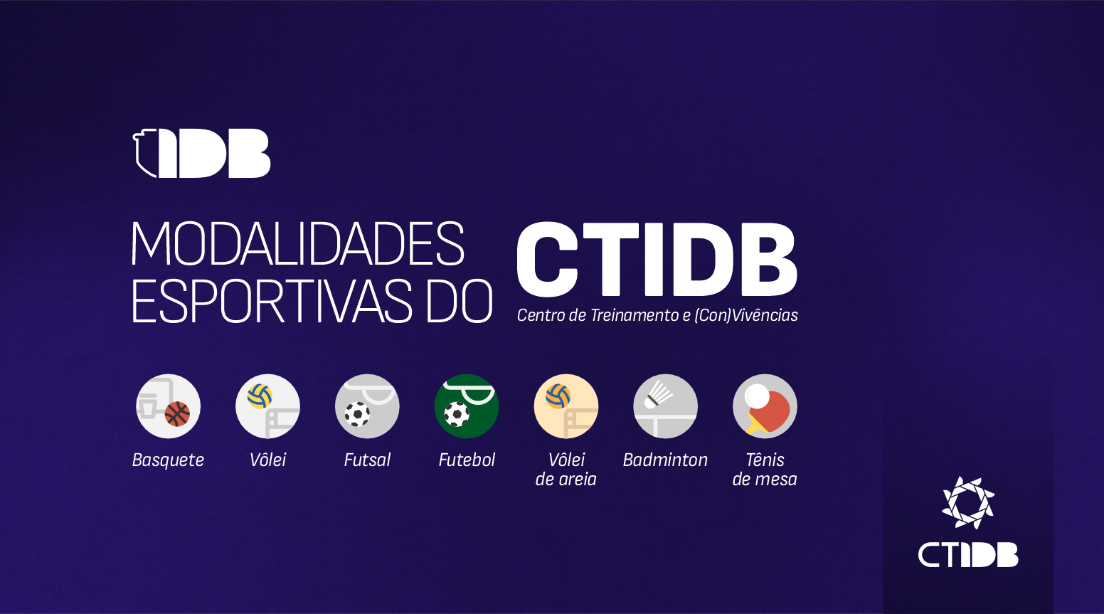 Centro de Treinamento e (Con)Vivências do IDB: formando campeões no esporte e na vida