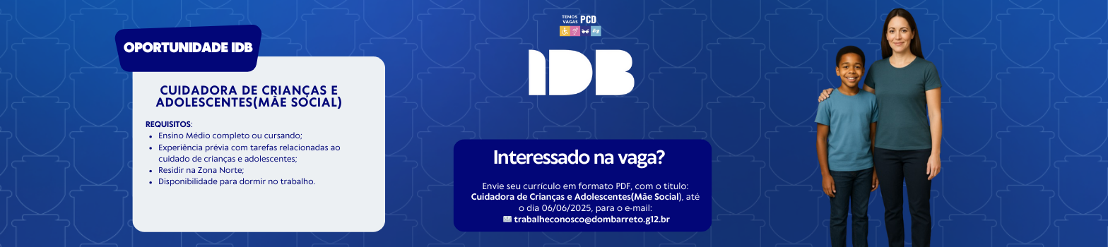 Cuidadora de Crianças e Adolescentes(Mãe Social)