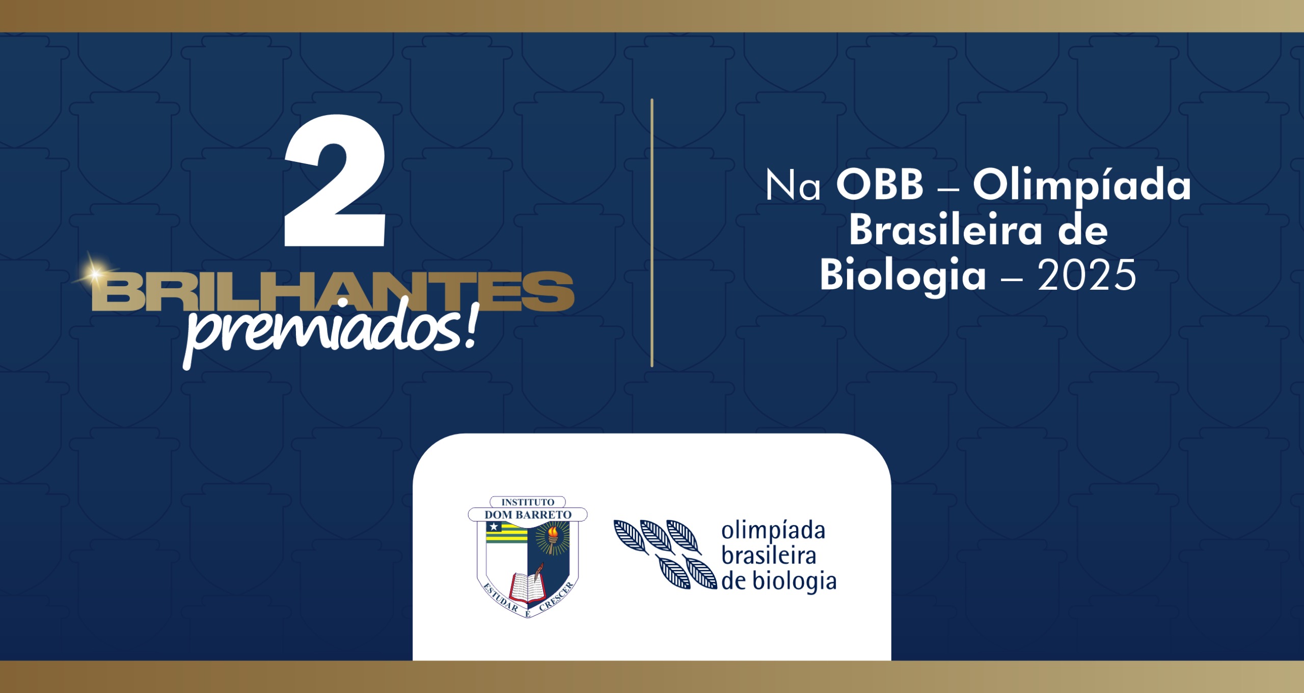 Alunos da 3ª série do Ensino Médio do IDB conquistam destaque nacional na Olimpíada Brasileira de Biologia
