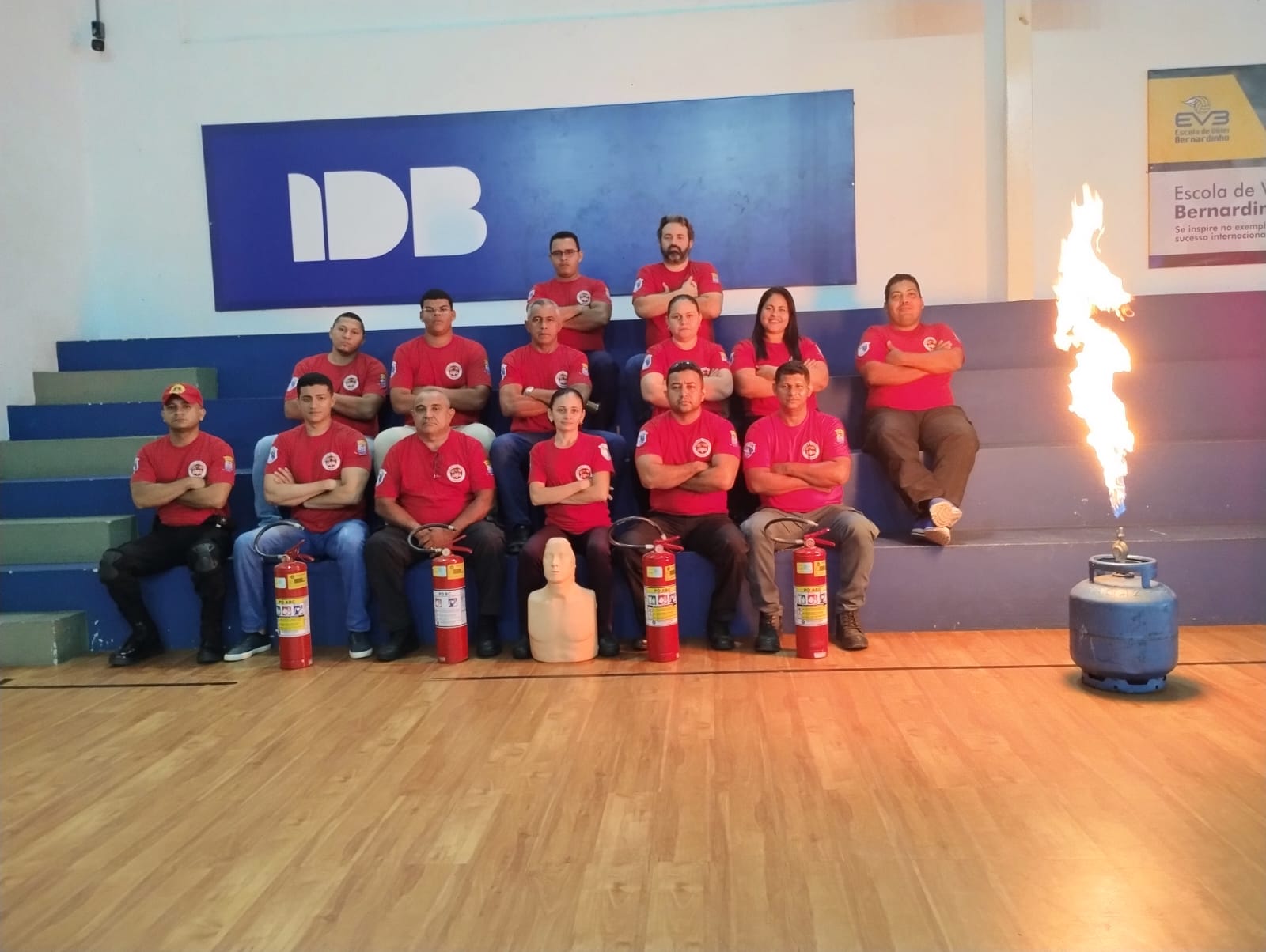 Treinamento da Brigada de Incêndio, coordenado pela Técnica em Segurança do Trabalho, Diana Raquel - Foto 1