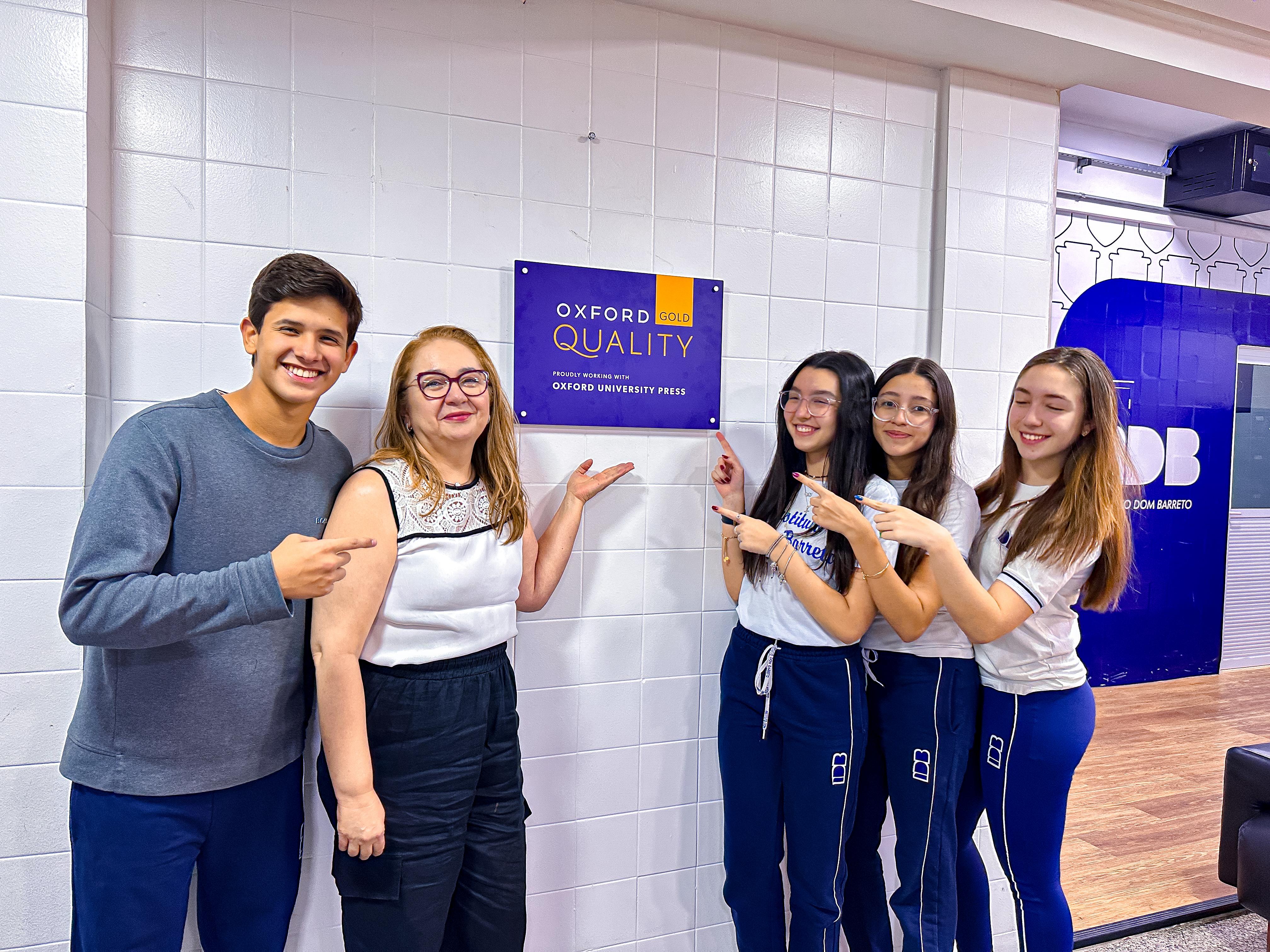 Instituto Dom Barreto é o primeiro do Brasil a receber o selo Oxford Quality Gold