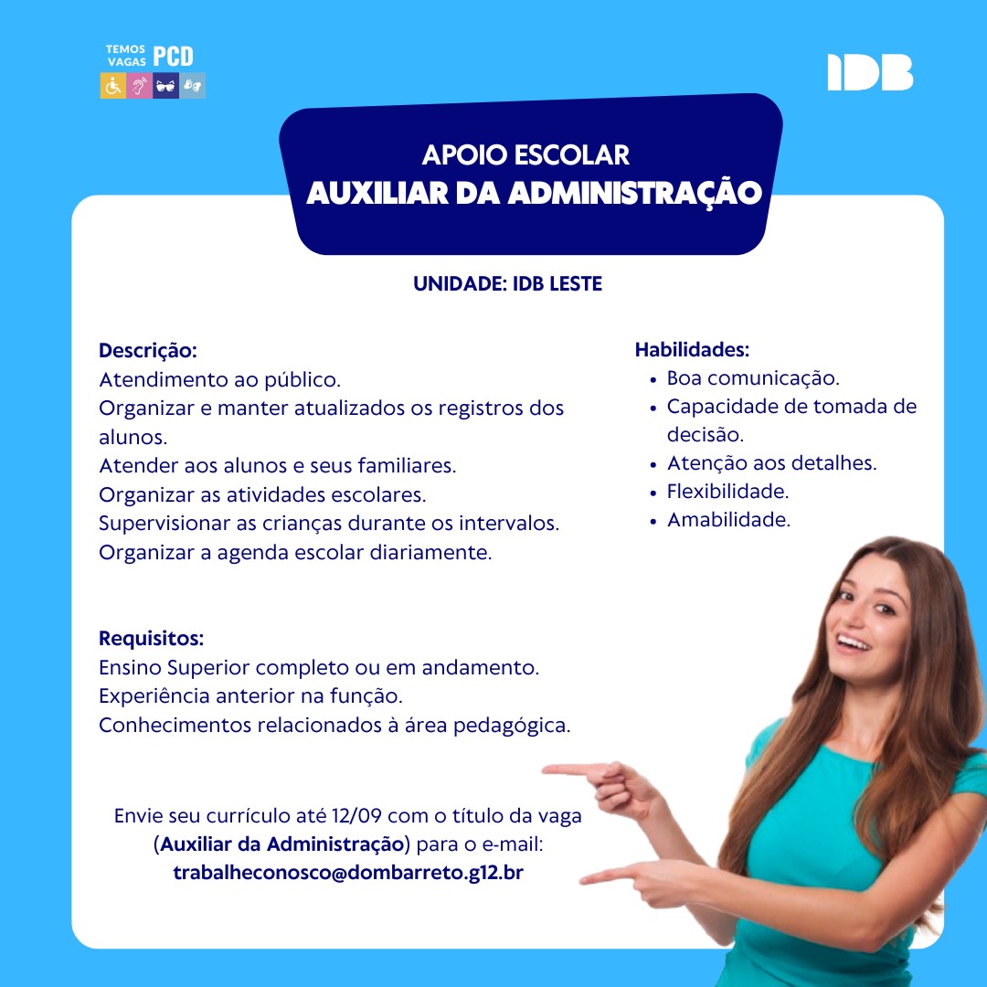 Auxiliar da Administração - Apoio Escolar