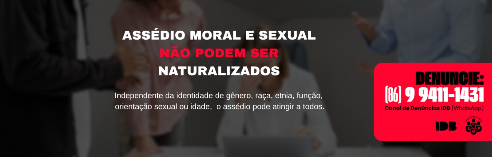 Ambiente seguro para relatar condutas contrárias aos nossos valores.