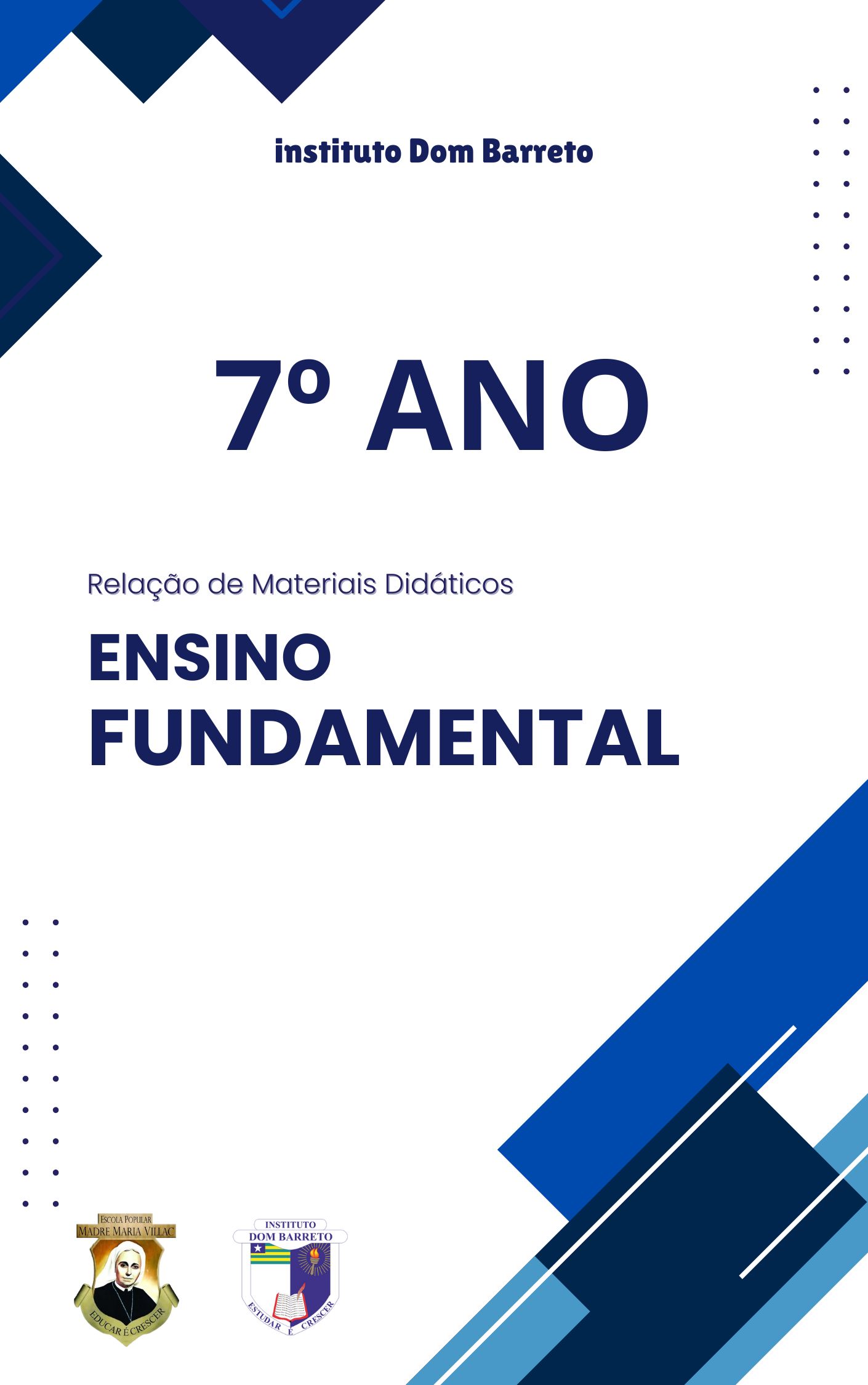 7º Ano Ensino Fundamental Lista de Livros