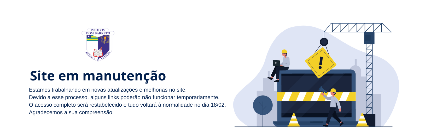 Site em manutenção