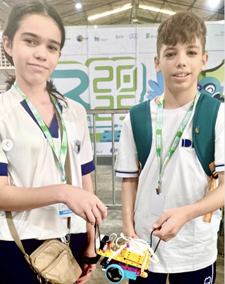 IDB na Etapa Nacional da Olimpíada Brasileira de Robótica. Reprodução: Instagram