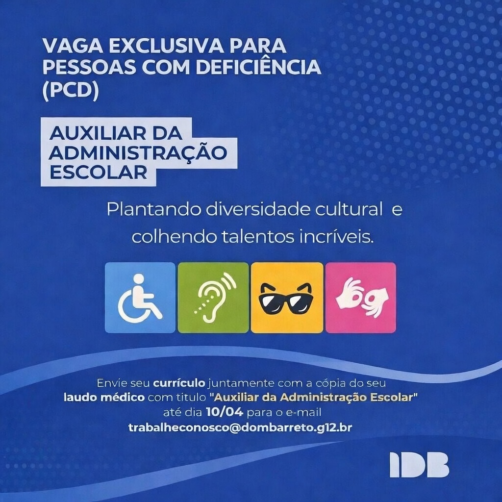Auxiliar da Administração Escolar (PCD)