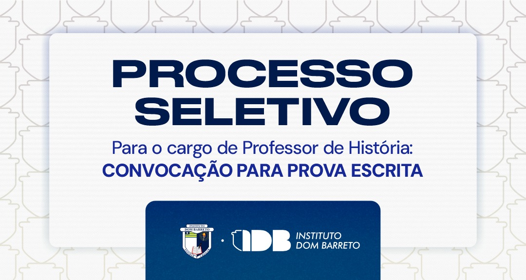 CONVOCAÇÃO PARA PROVA ESCRITA