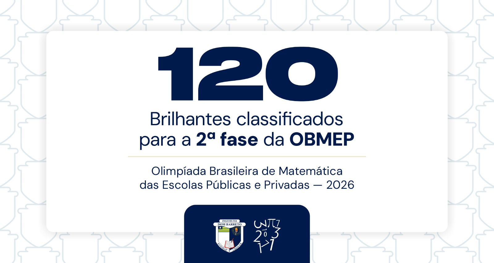 Lista dos classificados para a 2ª fase da OBMEP
